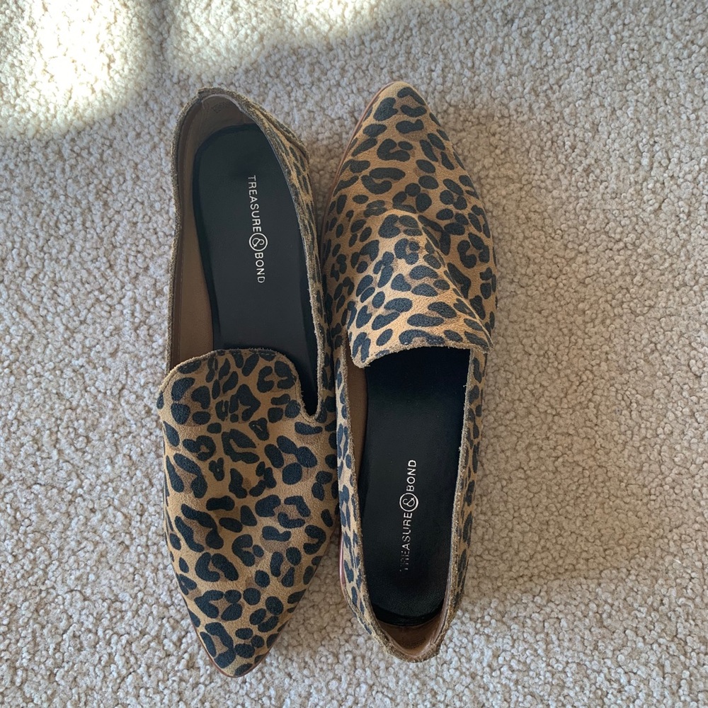 Cheetah print loafer